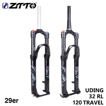 

UDING 32 RL 120mm Air 29 29er Inch Fork Suspension Lock Straight Tapered Thru Axle QR Quick Release for MTB Bicycle