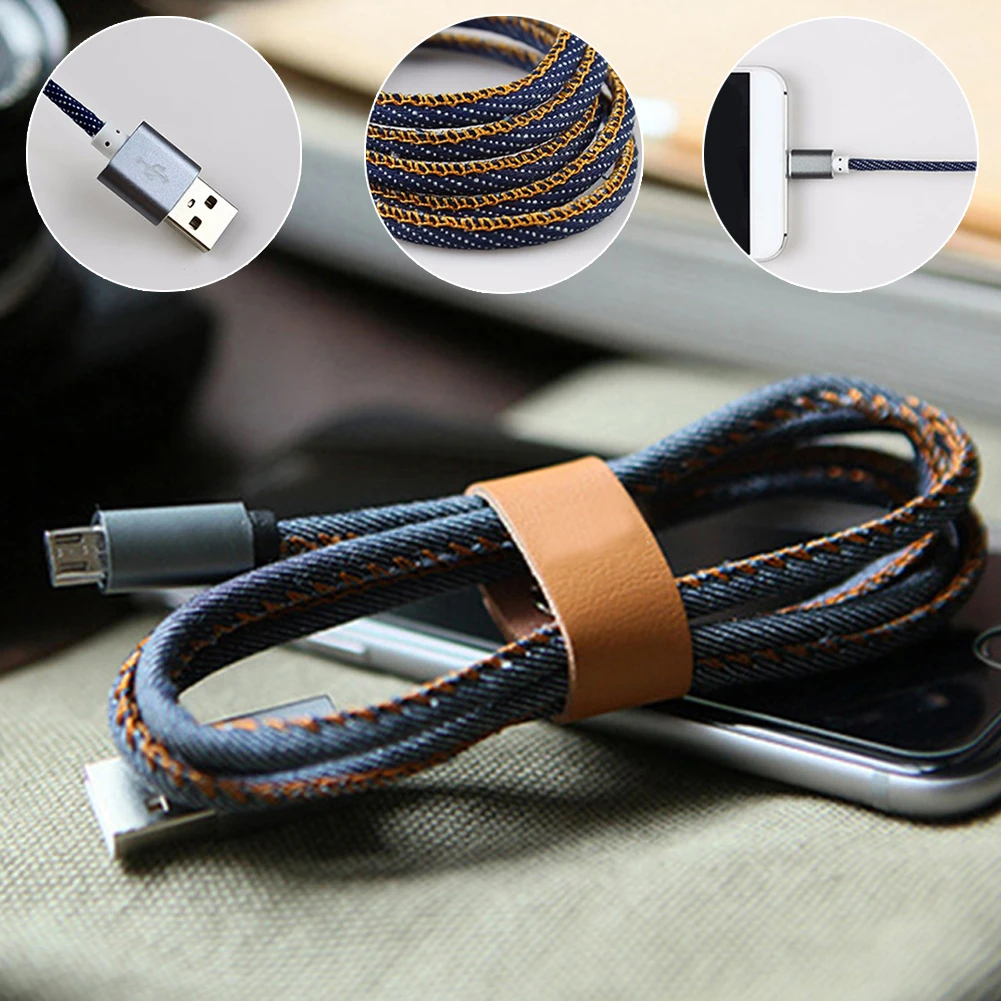 Нейлоновый Micro usb кабель для samsung S7 Android быстрой зарядки Microusb NylonB|Кабели питания| |