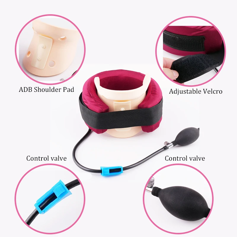 New Portable Inflatable Medical Shoulder Neck Tractor Reduce Pain Relax Masssager Cervical Neck Traction Posture Correction