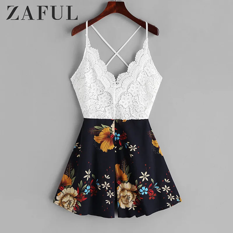 ZAFUL Сексуальные Короткие плиссированные платья на бретельках с узлом спине