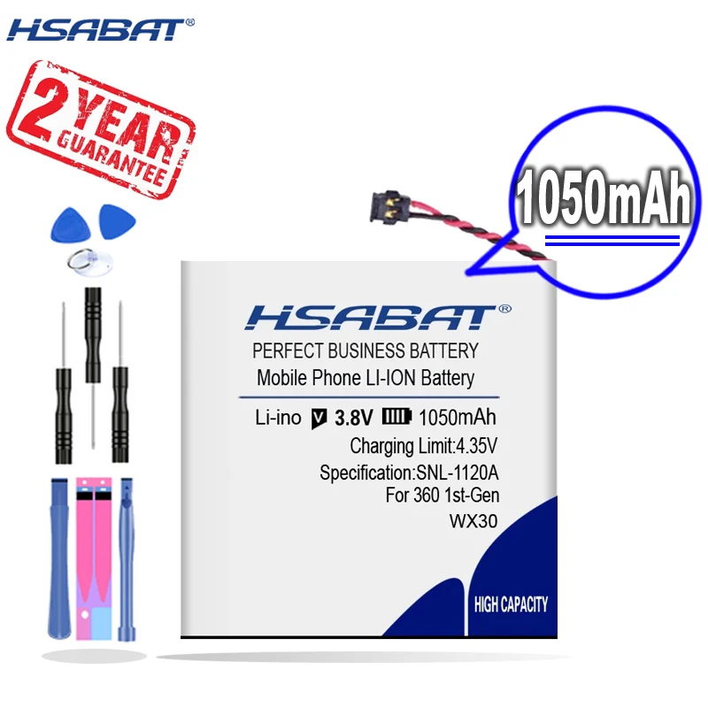 Новое поступление [HSABAT] сменный аккумулятор 1050 мАч для умных часов WX30 SNN5951A Motorola Moto