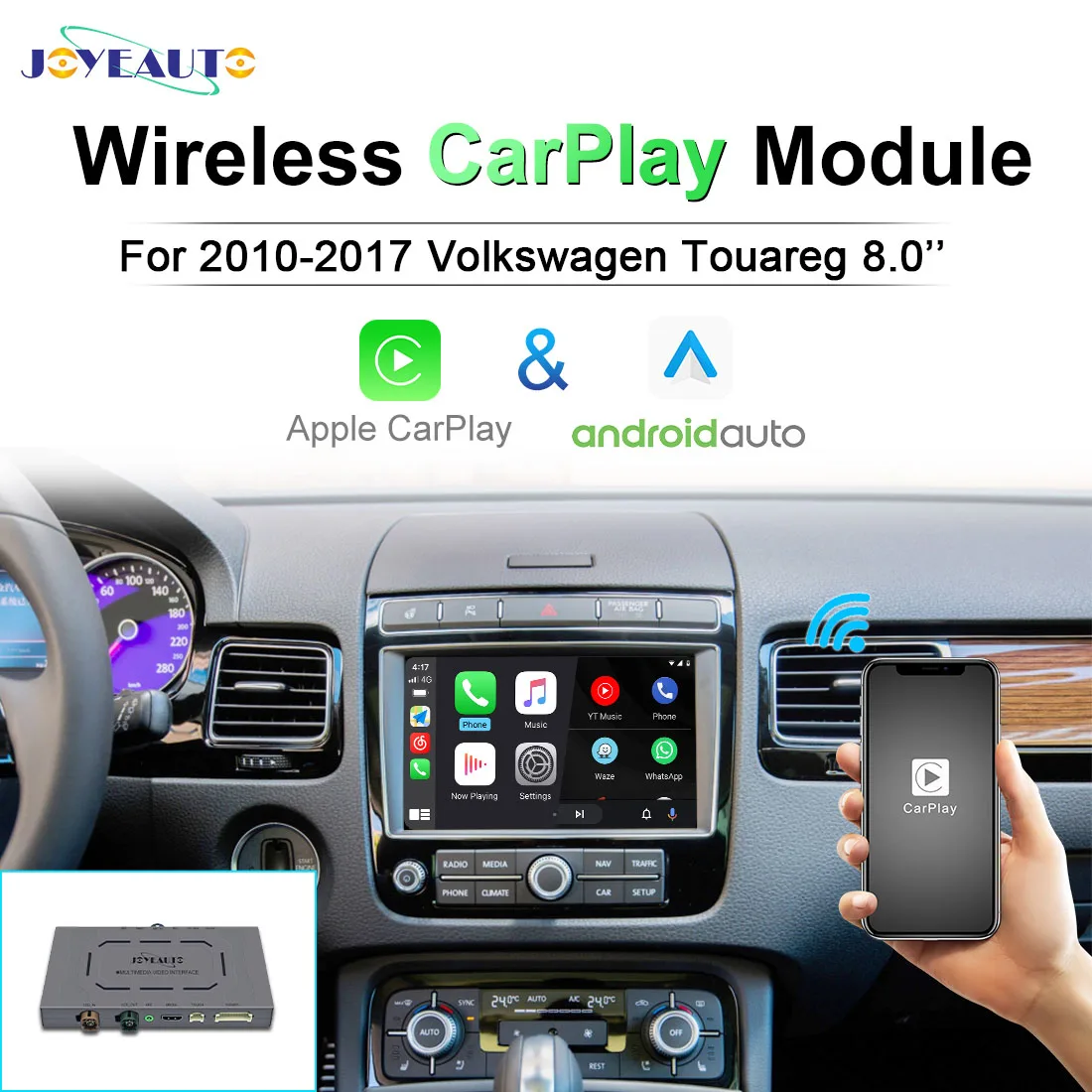 JoyeAuto для Volkswagen Touareg 2010 - 2017 8 0 дюймов Android автомобильный беспроводной Apple Carplay