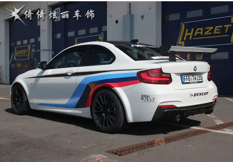  Car Accessories Decorative Stickers Vinyl Sport Stickers Decals Racing Stripes Ralliart sticker For