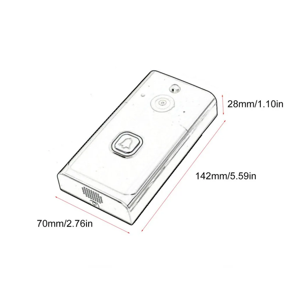 WiFi Smart Wireless Security DoorBell HD Visual Intercom Recording Video Door Phone Remote Home Monitoring Night Vision