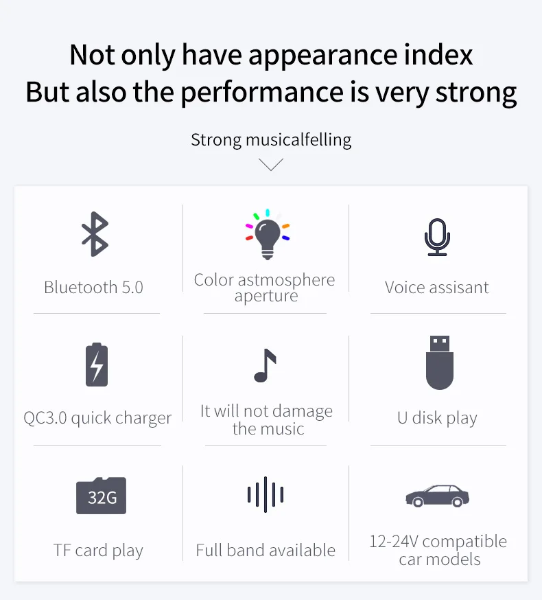 Bluetooth fm-передатчик QC3.0 двойной зарядное устройство USB 7 цветов беспроводной радио автомобильный адаптер громкой связи с tf-картой/U диском