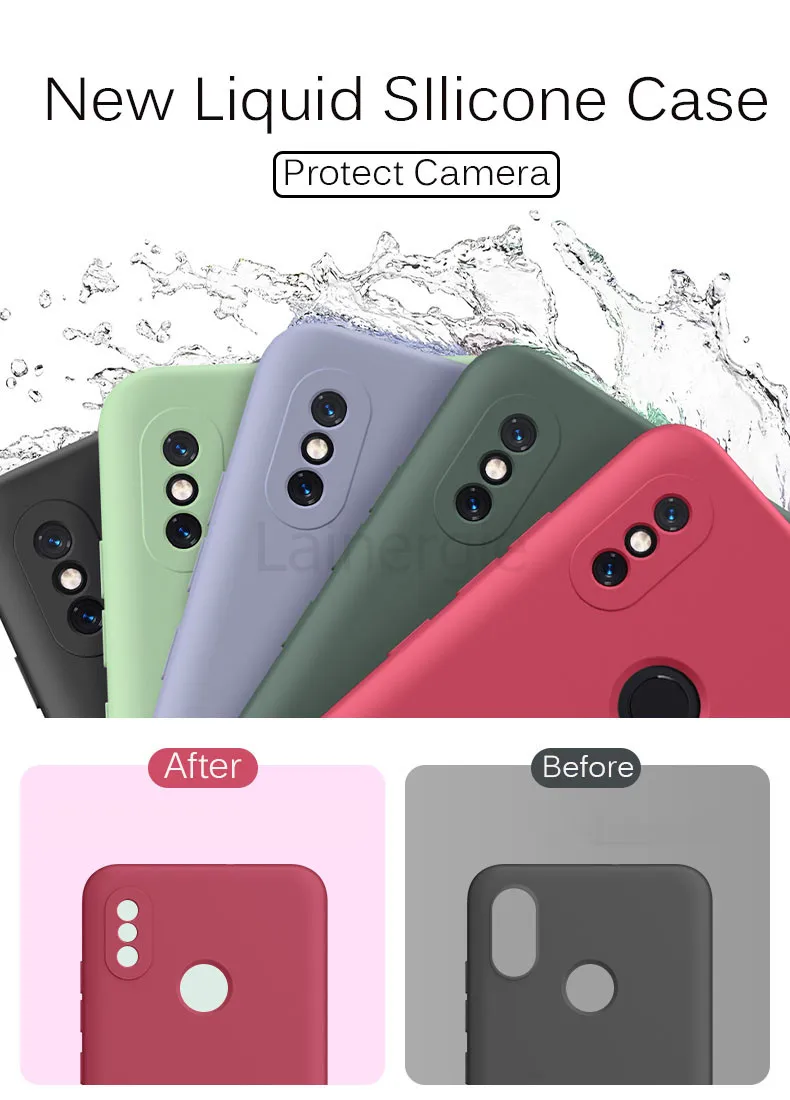 For Xiaomi Mi 8 Case New Liquid Silicone Soft Matte Camera Protection Cover For Mi 8 SE Mi8SE Mi 8 Lite Phone Case waterproof cell phone case
