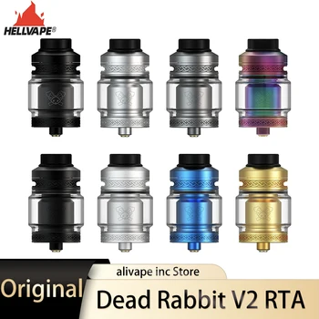 

Original Hellvape Dead Rabbit V2 RTA 5ml 25mm e-cig Atomizer Tank Adjustable top airflow system Push-style refilling Vaporizer