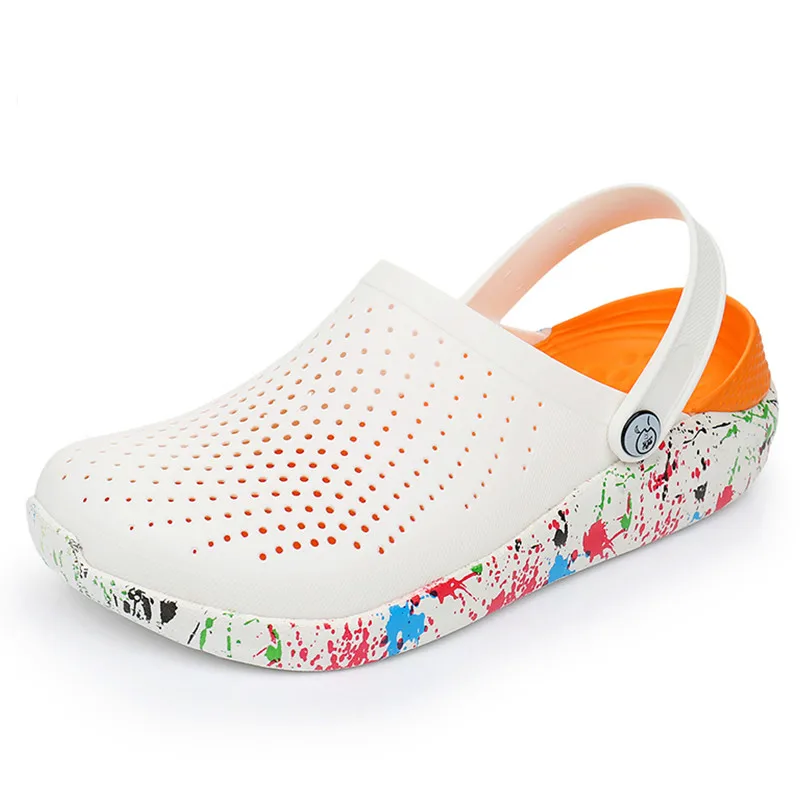 

Summer Women's Jelly Gardening Shoes Massage Slippers EVA Beach Soft Bottom Sandals Unisex Lightly Slipper Mule Clog