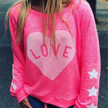 

2020 T-shirt Women Ladies Plus Size Solid Long Sleeve Print O-neck Pullover Tops T-shirt Poleras Camiseta Mujer Harajuku T Shirt