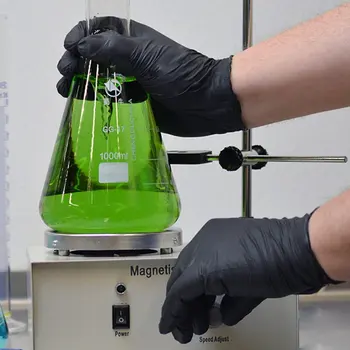 

GPNBC Aimas Disposable Rubber Gloves Thick And Durable Anti-acid And Acid Laboratory Industrial Nitrile Gloves