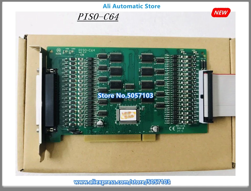 PISO-C64 PCI шина 64 способ Оптический изолированный коллектор открытый цепи выход карты