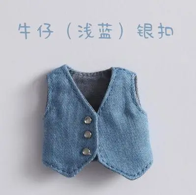 blue Новая мода 9 Стиль кукольная одежда жилет пальто для ob11, obitsu 11, holala, 1/12bjd аксессуары для куклы, Одежда для кукол - Цвет: blue