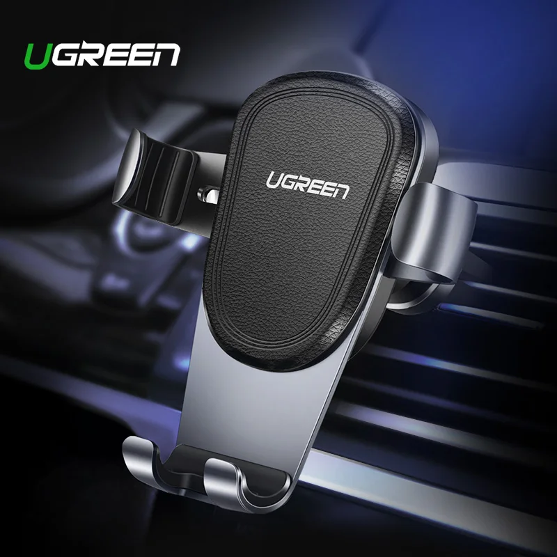 Baratos Ugreen Car Phone Holder para iPhone XS MAX XR X 7 soporte de ventilación de gravedad para Xiaomi soporte de teléfono móvil