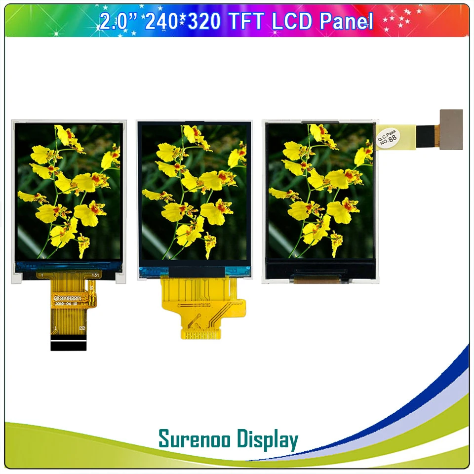 2 0 Inch 240 320 Serial Spi 8 Bit Mcu Tft Lcd Module Display Screen Panel Lcm Build In St7789 Hx8347d Driver Lcd Modules Aliexpress