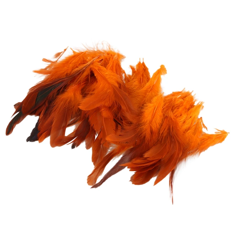 50 красивые петушиные перья 12-18 см/4-7 дюймов orange | Дом и сад