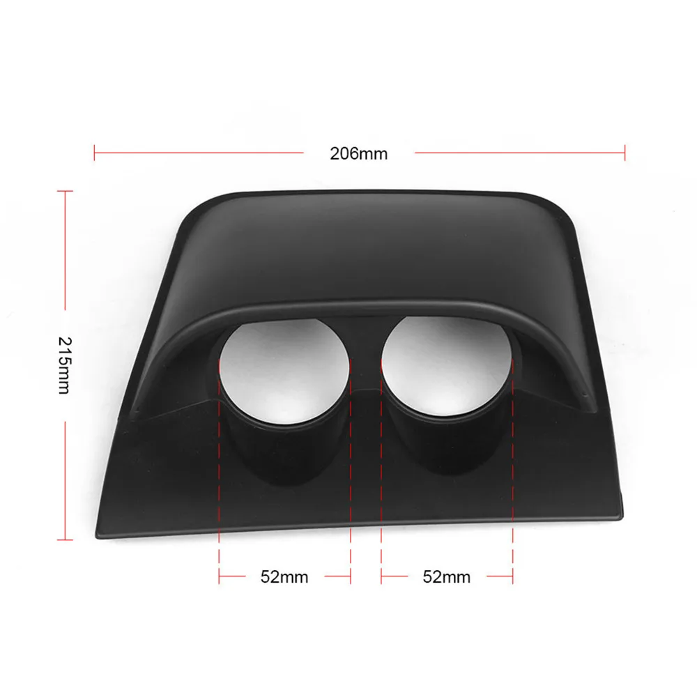 2-inch-52mm-Universal-Racing-Dash-Board-Dual-Triple-Gauge-Pod-Gauge-Cup-Black-Carbon-Fiber