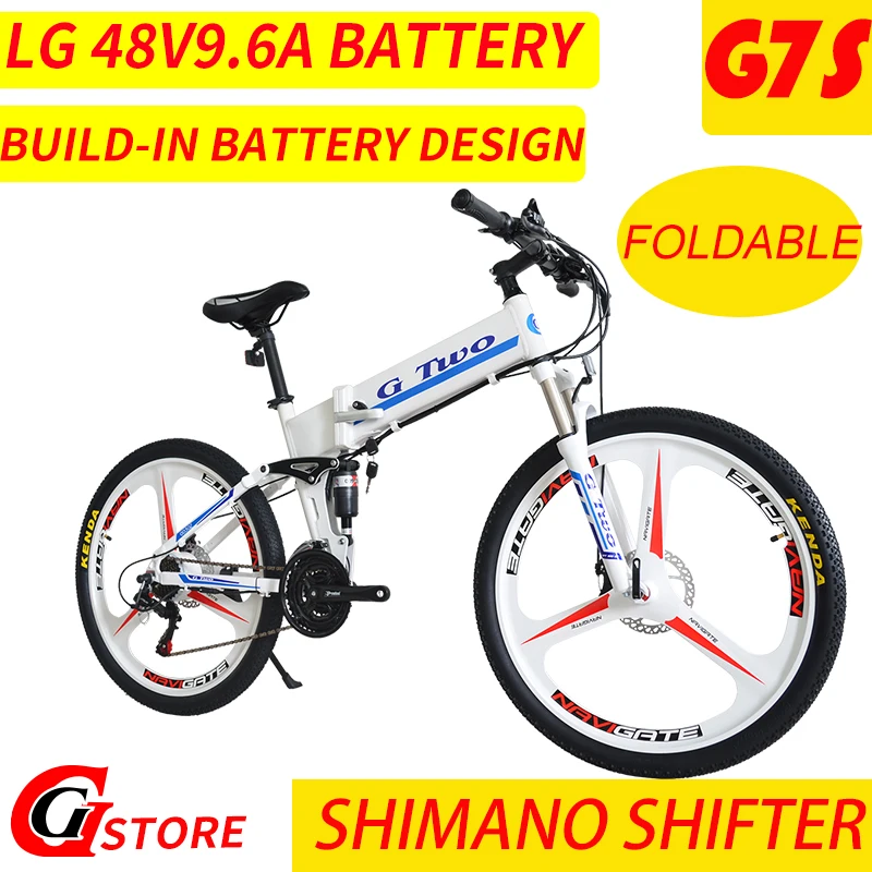 GG G7S 26 Inch Foldable Mountain E font b Bike b font Aluminium Alloy Frame LG48V9