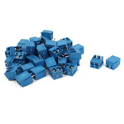 

45 Pcs AWG14-22 300V 16A 2 Pin Poles Plastic PCB Terminal Block Connector