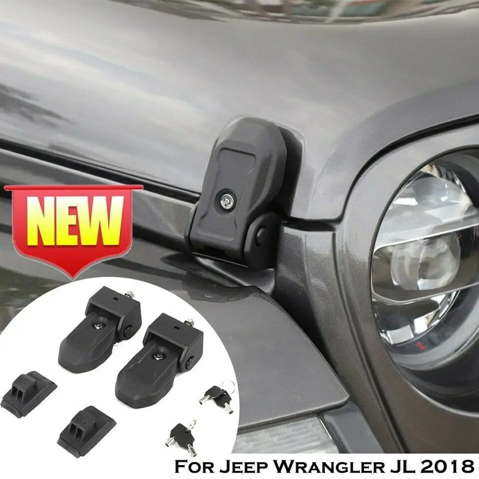 Замок капота защелка капота пара замков для Jeep Wrangler JL JT