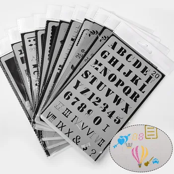 

Creative Painting Template Size Hand Account Album Lace Ruler Theme Personality Making Mold 20 Different Patterns Used Together