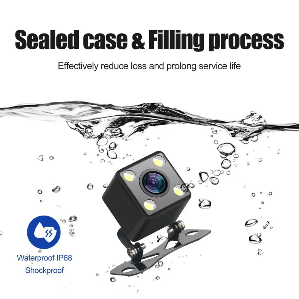 

Waterproof Mini DC 12V Hidden Car truck van bus Industrial vehicles Aid HD Camera Dynamic Reversing Mirror Monitor