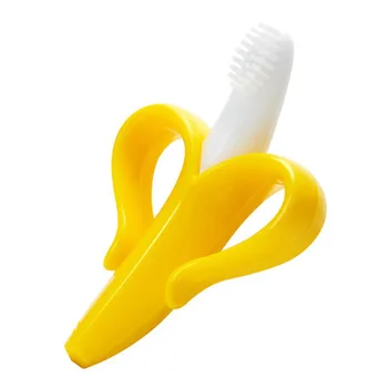 

Baby Teether Infant Silica Gel Children Teether Banana Soothing Chews Toothbrush Silicone Baby Teether Newborn Accessories