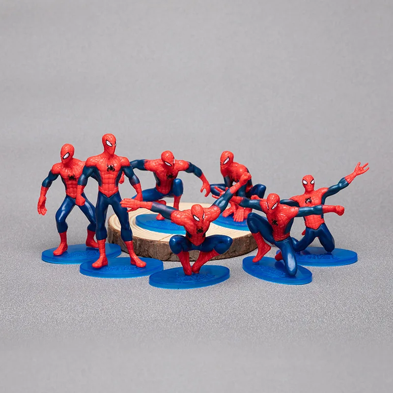 

7pcs/set Marvel Avengers SpiderMan Model PVC toys Gift for Kids