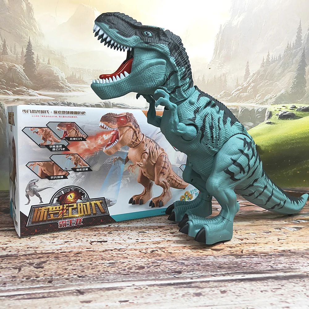 Dinosaur Toy Kids Electric Walking Spray Lay Eggs Dinosaur Robot With Light Sound  Music Mechanical Dinosaurs Model Toys Gifts 5