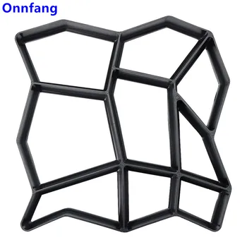 

Reusable Concrete Path Maker Molds Stepping Stone Paver Lawn Patio Yard Garden DIY Walkway Pavement Paving Moulds