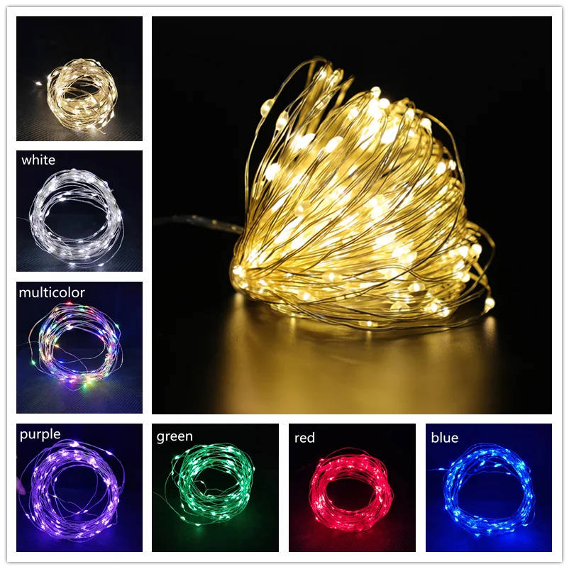  Christmas Decorations for Home 1M/2M/3M/5M/10M LED String Light Flash Fairy Garland Happy New Year 2021 Noel kerst Navidad 2020 