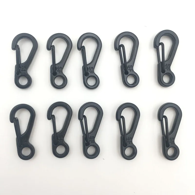 

Gumay 10pcs Mini SF Spring Backpack Clasps Climbing Carabiners EDC Keychain Camping Bottle Hooks Paracord Tactical Survival Gear