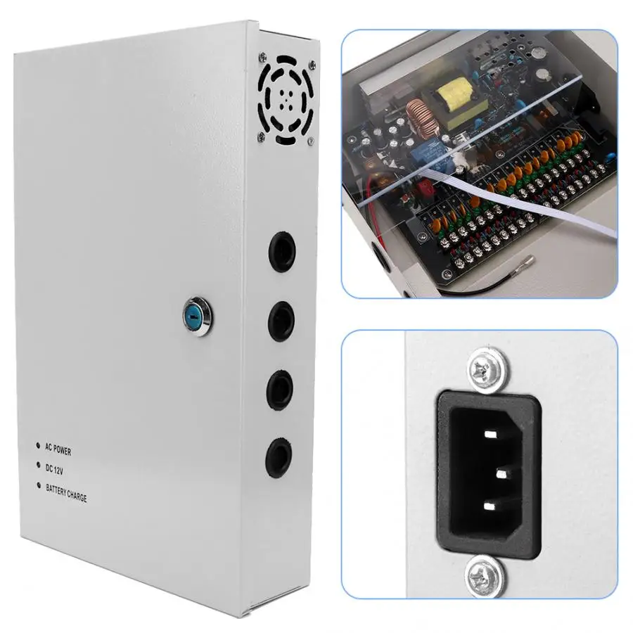 12V 30A 18CH UPS контроль доступа резервный аккумулятор блок питания для к двери