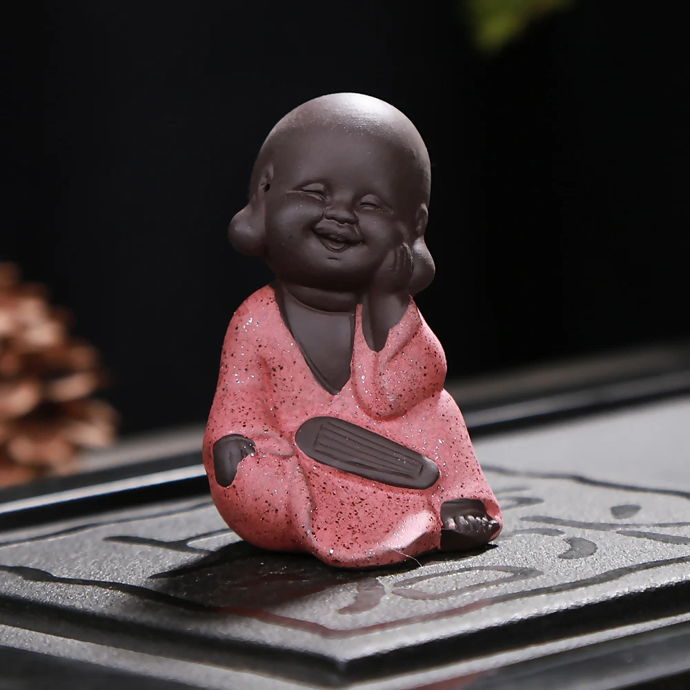 Керамический чай ПЭТ маленький монах милый песок ремесла тщательный маленький монах идеальный подарок для детей