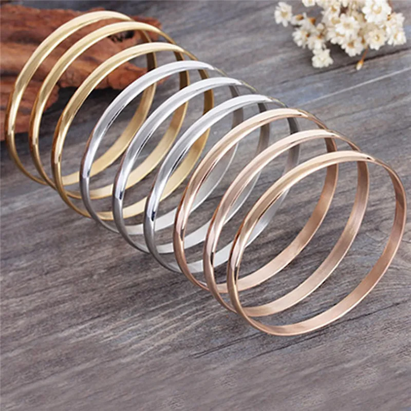 9/12/7pcs 68mm Woman Bracelets Stainless Steel Bangle Set Female Bracelet Jewelry Gifts Sold By Kit bangle bracelet stainless steel bracelet