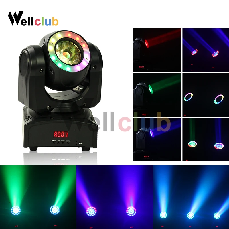 

60W Moving Head Light RGBW 4in1 With Halo Effect Mini Led Beam Stage Lighting Dmx Dj Light For Events Bar Church