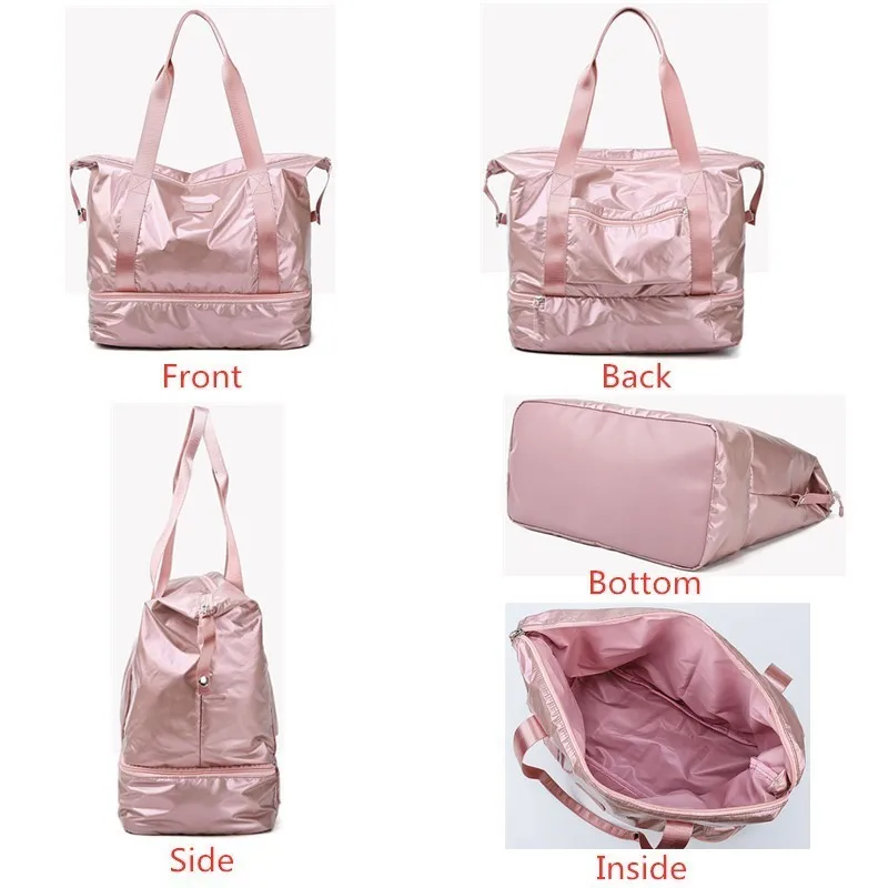 Waterproof Gym Fitness Sports Training Bag Dry Wet Separation Yoga Bag Multifunction Travel Handbags Large Capacity Shoulder Bag