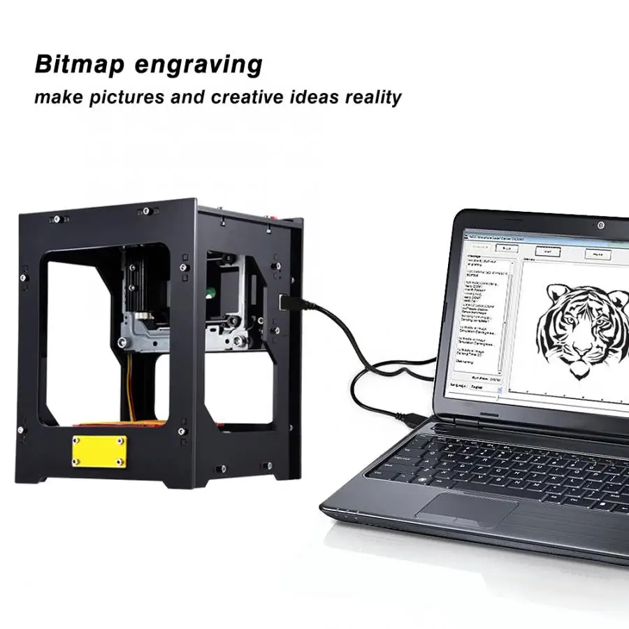 DK-BL 1500 МВт лазерный гравер гравировальная машинка принтер 350 dpi cnc машина