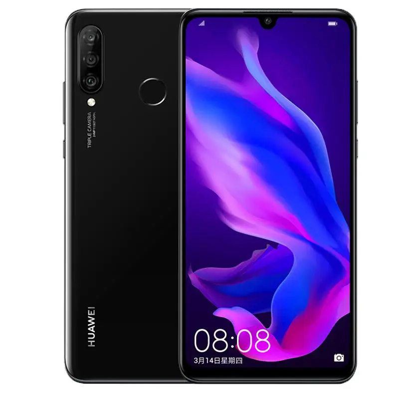 HuaWei Nova 4E P30 Lite, смартфон Kirin 710, Android 9,0, 6,15 дюймов, 2312X1080, 6 ГБ ram, 128 ГБ rom, отпечаток пальца, 32 МП