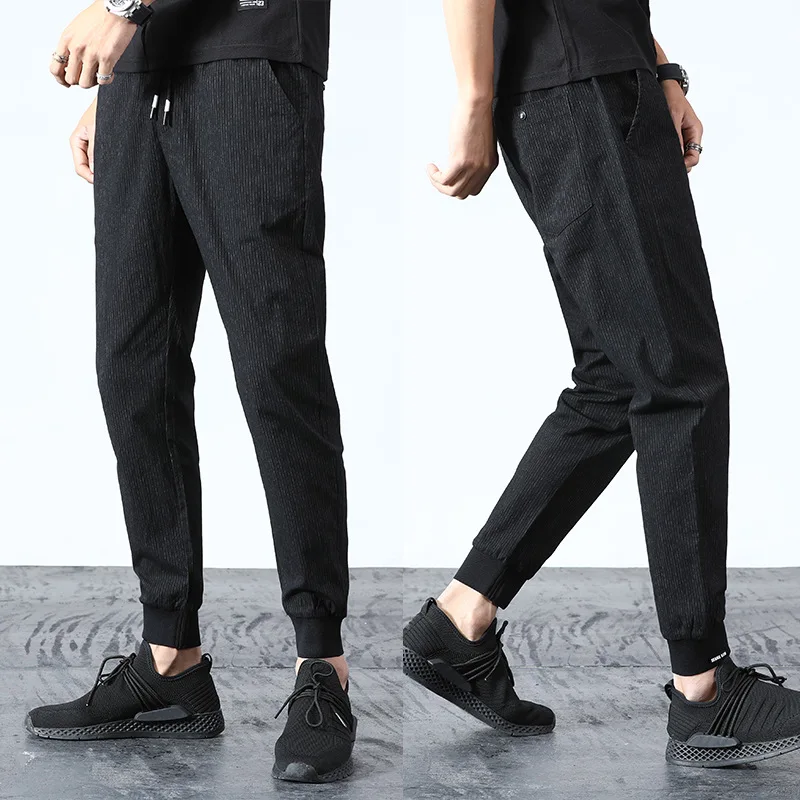

2018 MEN'S Casual Pants Loose-Fit Sports Skinny Pants Wei Pants Length Pants Men's Harem Pants Beam Leg Trend