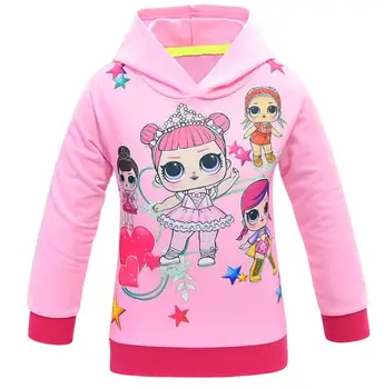 

Spring Autumn LOL Dolls Children Kids Hoodie Sweatshirt Hoody Boys Girls Cartoon Print Outerwear Coat Tops Clothes