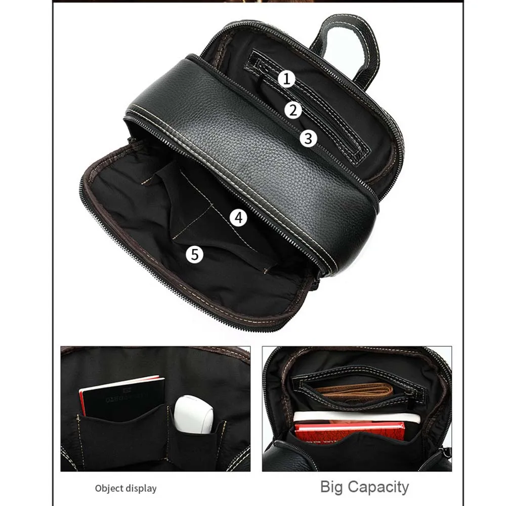 Lukegear натуральный кожаный рюкзак для женщин с 3D олень Backbags черный цвет школьные сумки подарок для девочки
