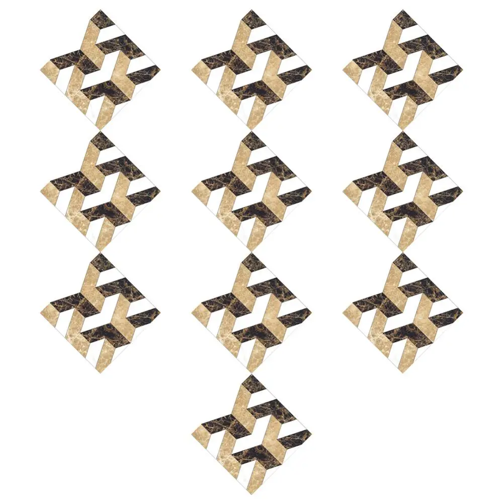 10pcs 10x10cm Fayans Наклейка на стену плитка самоклеющаяся домашняя Водонепроницаемая напольная наклейка s ванная комната гостиная пол красота шов Декор - Цвет: 10pcs 10x10cm