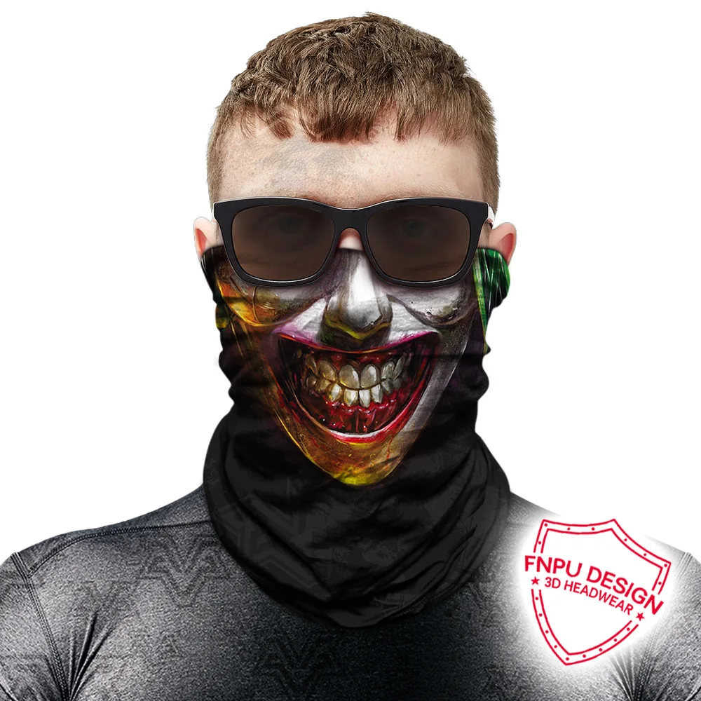 Джокер аниме-Толстовка Череп бесшовный Балаклава спортивный шарф Heaewear Открытый банданы Велоспорт Пешие прогулки маска для рыбалки шеи Gaiter