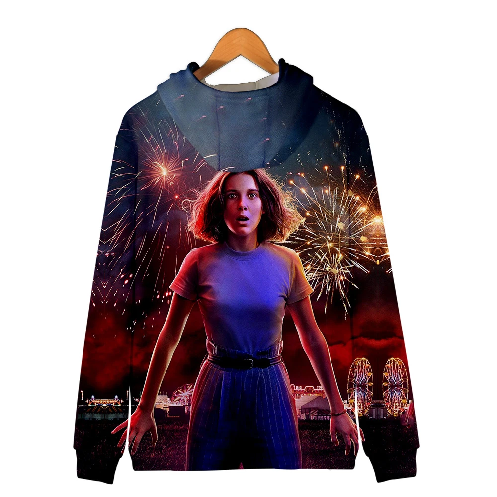 Stranger Thing 3D мужские толстовки на молнии Осенне-зимняя Дамская обувь модные толстовки с капюшоном Stranger Thing толстовки высокое качество толстовки на молнии