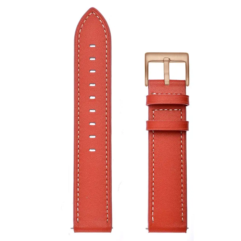 red 20 мм Замена Geniune кожаный ремешок совместимый для Withings/Nokia сталь HR спортивные умные часы(40 мм - Цвет ремешка: red