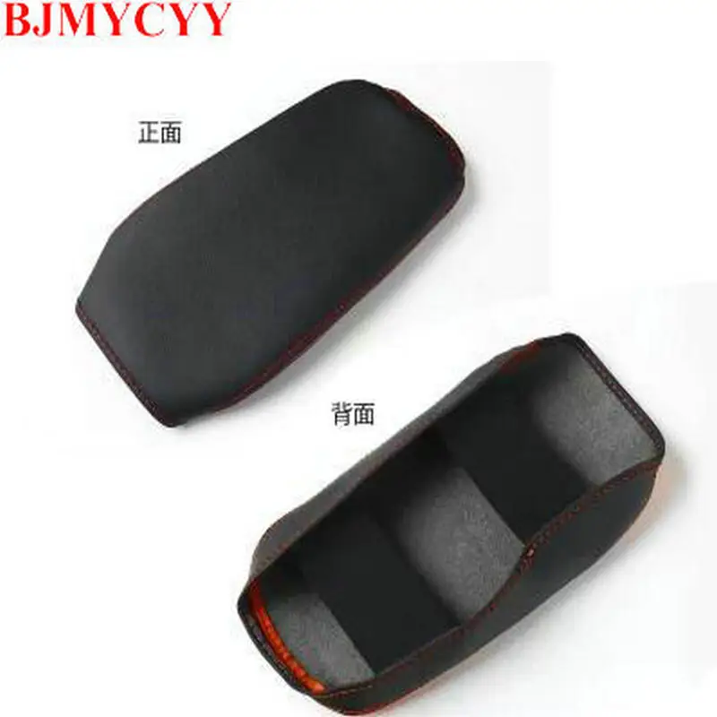 

BJMYCYY For Nissan Sylphy 2012-2019 Car-styling Interior trim for automobile armrest case decorative sleeve Accessories