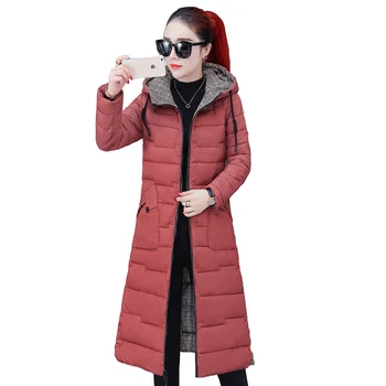 

Winter Coat Jacket Women lon Parkas 2019 New hooded Outerwear Chaquetas Mujer Woman Long Warm Coats