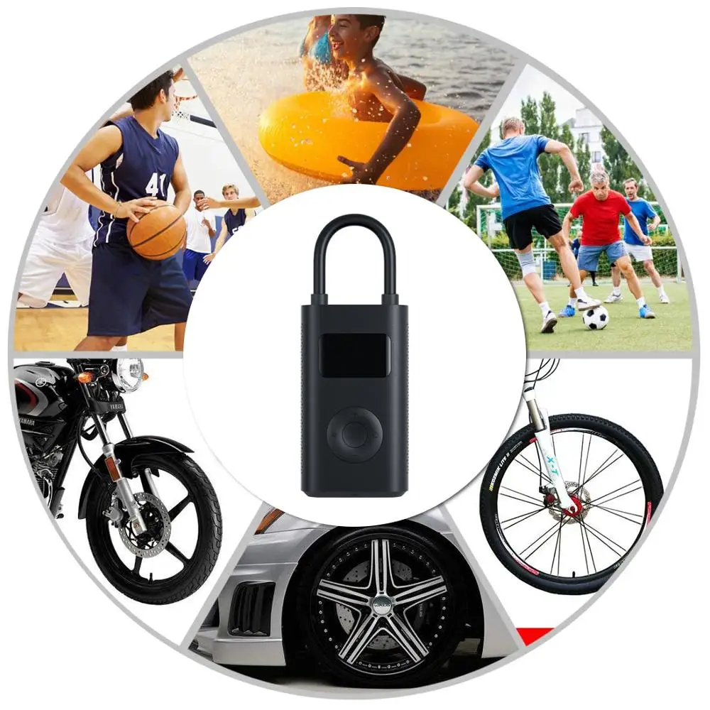  Xiaomi Electric Inflator Pump Portable Quick Smart Digital Tire Pressure Detection for Xiaomi Mijia
