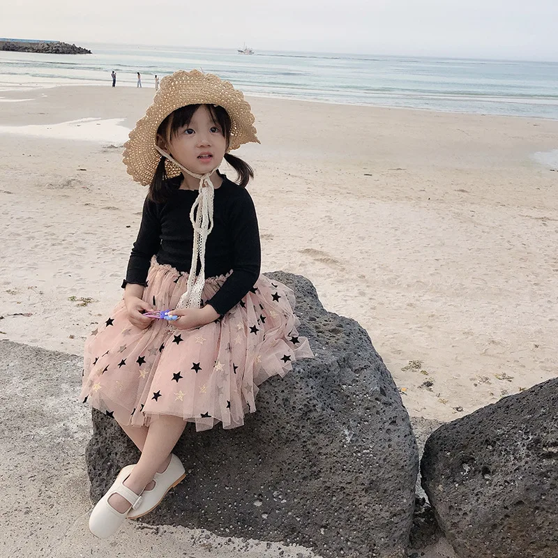 

Star Girl Fall 2019 fashion dress Girls Dresses For Party And Wedding Baby Girl Princess Dress