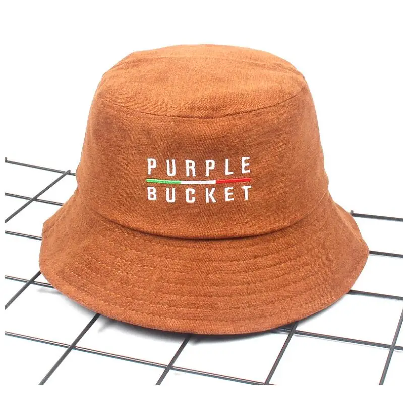 6 Осенне-зимняя Панама Вельветовая унисекс Bob Caps Хип-хоп Gorros Мужская и женская панама теплая ветрозащитная Рыбацкая шапка - Цвет: 6